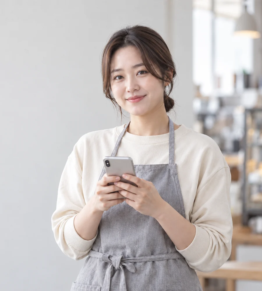 울산 직장인 일수 상담을 휴대전화로 안내받는 고객